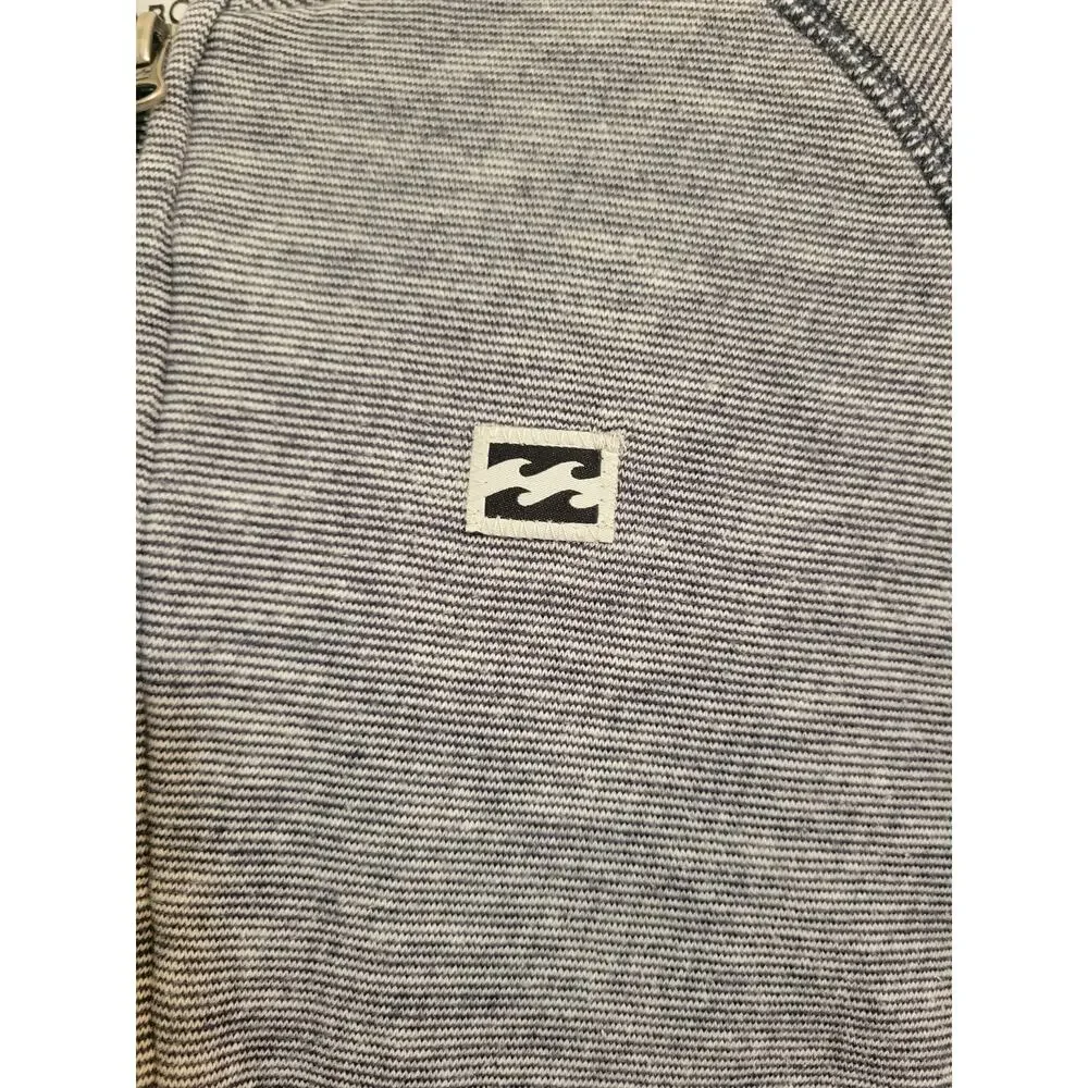 Billabong Boy's Balance Sherpa Zip Hoodie - Dark Slate Heather Sz S